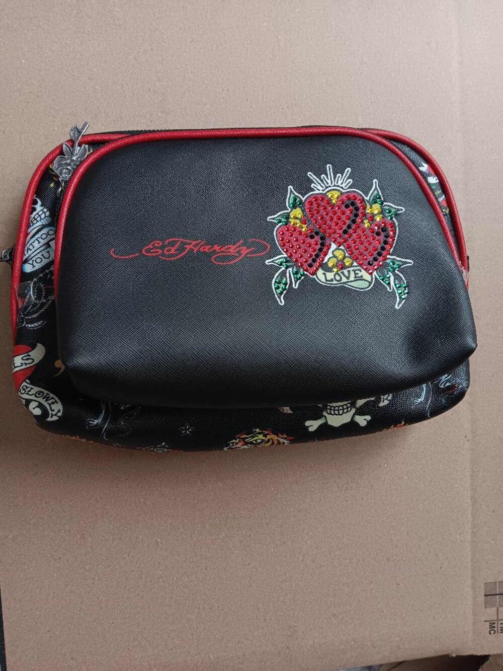 Ed Hardy 2 Piece Cosmetic Bags